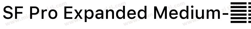 SF Pro Expanded Medium字体转换